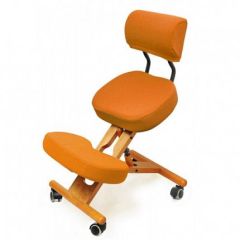 Коленный стул со спинкой Smartstool KW02В + Чехлы в Ишиме - ishim.mebel24.online | фото 4