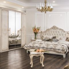 Комод 4 ящика с Зеркалом ППУ (крем) коллекция Патрисия в Ишиме - ishim.mebel24.online | фото 5