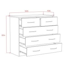 Комод 900 (Дуб сонома светлый) Эко в Ишиме - ishim.mebel24.online | фото 3
