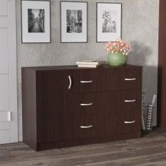 Комод Лофт (3 ящика/1 дверца) Венге в Ишиме - ishim.mebel24.online | фото