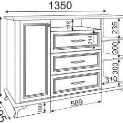 Комод М03 Скарлетт (бодега светлая) в Ишиме - ishim.mebel24.online | фото 2