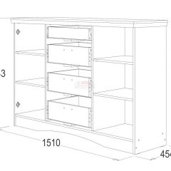Комод многоцелевой Ольга-10 МДФ в Ишиме - ishim.mebel24.online | фото 2