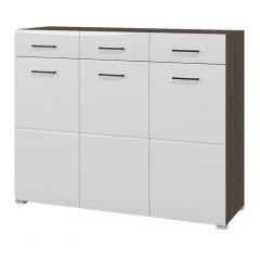 Комод Ненси (Венге/Белый глянец) в Ишиме - ishim.mebel24.online | фото
