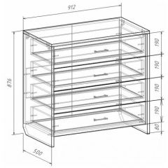 Комод с плитой 22 мм ЛИБЕРТИ в Ишиме - ishim.mebel24.online | фото 3