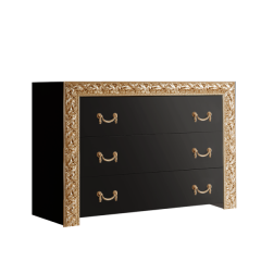 Комод Тиффани Premium черная/золото (ТФКМ-1(П) в Ишиме - ishim.mebel24.online | фото