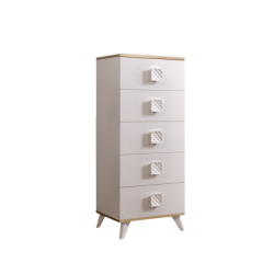 Комод узкий Диора слоновая кость/золото (ДКМ-2) в Ишиме - ishim.mebel24.online | фото