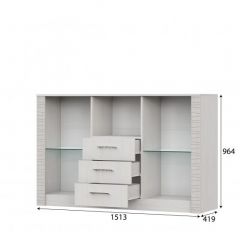 ГАММА 20 Комод-витрина Серия №4 в Ишиме - ishim.mebel24.online | фото 3
