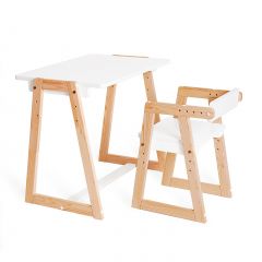 Комплект детской мебели стол и  два стула Я САМ "Лофт-Дуо" (Белый) в Ишиме - ishim.mebel24.online | фото 8
