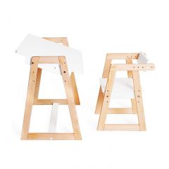 Комплект детской мебели стол и  два стула Я САМ "Лофт-Дуо" (Белый) в Ишиме - ishim.mebel24.online | фото 9