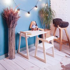 Комплект детской мебели стол и  два стула Я САМ "Лофт-Дуо" (Белый) в Ишиме - ishim.mebel24.online | фото 10