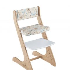 Комплект растущий стул и подушки Конёк Горбунёк Стандарт (Лофт-2, Бабочки) в Ишиме - ishim.mebel24.online | фото