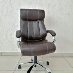 Кресло Barneo K-303 для руководителя (коричневая экокожа) в Ишиме - ishim.mebel24.online | фото