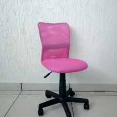 Кресло Barneo K-401 детское (розовая ткань/сетка) в Ишиме - ishim.mebel24.online | фото 1