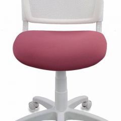 Кресло детское Бюрократ CH-W296NX/26-31 белый TW-15 розовый 26-31 в Ишиме - ishim.mebel24.online | фото 3
