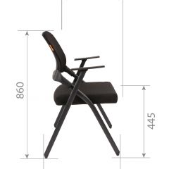 Кресло для посетителей CHAIRMAN NEXX (ткань стандарт черный/сетка DW-61) в Ишиме - ishim.mebel24.online | фото 7