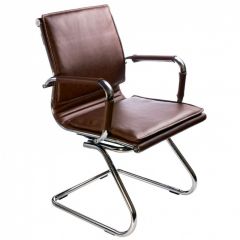 Кресло для посетителя Бюрократ CH-993-Low-V/Brown коричневый в Ишиме - ishim.mebel24.online | фото