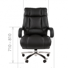 Кресло для руководителя CHAIRMAN 405 (Кожа) Черное в Ишиме - ishim.mebel24.online | фото 4