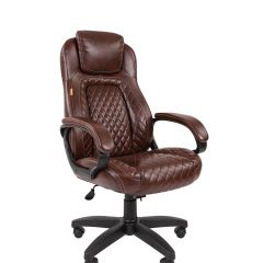 Кресло для руководителя  CHAIRMAN 432 (Экокожа коричневая) в Ишиме - ishim.mebel24.online | фото