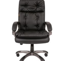 Кресло для руководителя  CHAIRMAN 442 (экокожа черная) в Ишиме - ishim.mebel24.online | фото 1