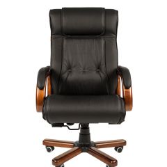 Кресло для руководителя CHAIRMAN  653 (Кожа) Черное в Ишиме - ishim.mebel24.online | фото 2