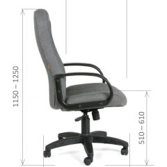 Кресло для руководителя  CHAIRMAN 685 СТ (ткань стандарт 10-356 черная) в Ишиме - ishim.mebel24.online | фото 6