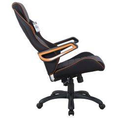 Кресло компьютерное BRABIX Techno Pro GM-003 (ткань черное/серое, вставки оранжевые) 531813 в Ишиме - ishim.mebel24.online | фото 4