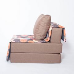 Кресло-кровать бескаркасное Харви (коричневый-геометрия браун) в Ишиме - ishim.mebel24.online | фото 2