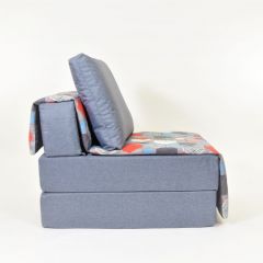 Кресло-кровать бескаркасное Харви (серый-геометрия слейт) в Ишиме - ishim.mebel24.online | фото 2
