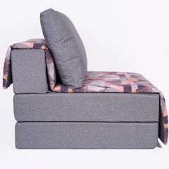 Кресло-кровать бескаркасное Харви (серый-сноу манго) в Ишиме - ishim.mebel24.online | фото 3