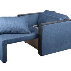Кресло-кровать Милена с подлокотниками (синий) Велюр в Ишиме - ishim.mebel24.online | фото 2