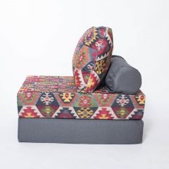 Кресло-кровать-пуф бескаркасное Прайм (мехико серый-графит) в Ишиме - ishim.mebel24.online | фото