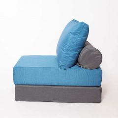 Кресло-кровать-пуф бескаркасное Прайм (синий-графит (Ф)) в Ишиме - ishim.mebel24.online | фото 2