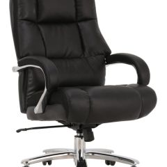 Кресло офисное BRABIX PREMIUM "Bomer HD-007" (рециклированная кожа, хром, черное) 531939 в Ишиме - ishim.mebel24.online | фото 1