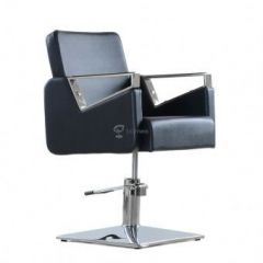 Кресло парикмахерское Barneo 6300V5 черное в Ишиме - ishim.mebel24.online | фото
