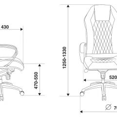 Кресло руководителя Бюрократ _AURA/BROWN коричневый в Ишиме - ishim.mebel24.online | фото 4