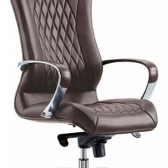 Кресло руководителя Бюрократ _AURA/BROWN коричневый в Ишиме - ishim.mebel24.online | фото