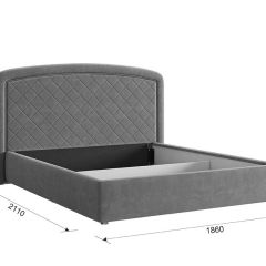 СИЛЬВА 2 Кровать с основанием 1600 в Ишиме - ishim.mebel24.online | фото