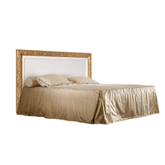Кровать 2-х спальная (1,4 м) Тиффани штрих-лак/золото с подъемным механизмом (ТФКР140-2[7]) в Ишиме - ishim.mebel24.online | фото
