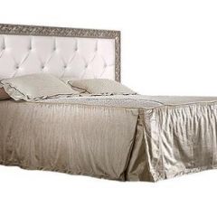 Кровать 2-х спальная(1,6 м)Тиффани Premium черная/серебро с мягким элементом со стразами с подъемным механизмом (ТФКР-2[3][7](П) в Ишиме - ishim.mebel24.online | фото