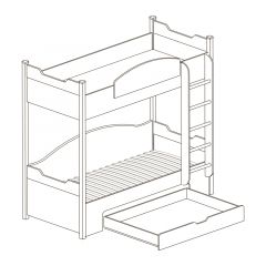 Кровать 2-х ярусная №421 Прованс в Ишиме - ishim.mebel24.online | фото 2