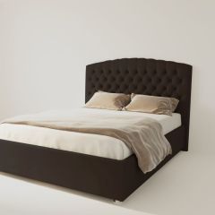 Кровать Берлин с ПМ 2000 (экокожа коричневая) в Ишиме - ishim.mebel24.online | фото 2