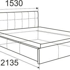 Кровать Изабелла с латами Newtone cacao 1400x2000 в Ишиме - ishim.mebel24.online | фото