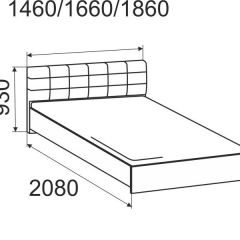 Кровать Лита с подъемным механизмом 1400*2000 в Ишиме - ishim.mebel24.online | фото 4