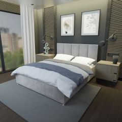 Кровать Мерида Решетка+ПМ+Дно (1200) в Ишиме - ishim.mebel24.online | фото 1