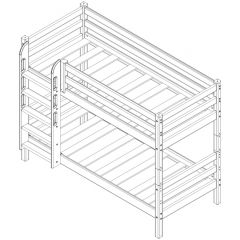 Кровать низкая с прямой лестницей Соня (Вариант 11) в Ишиме - ishim.mebel24.online | фото 4