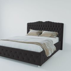 Кровать Нягань с ПМ 800 (экокожа кольт ч) в Ишиме - ishim.mebel24.online | фото 1