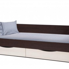 Кровать одинарная "Фея - 3" симметричная New (2000Х900) венге/вудлайн кремовый в Ишиме - ishim.mebel24.online | фото