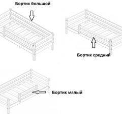 Кровать одноярусная Сонечка (800*1900) модульная в Ишиме - ishim.mebel24.online | фото 3