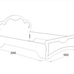 Кровать Ольга-10 МДФ (1400) без основания в Ишиме - ishim.mebel24.online | фото 2