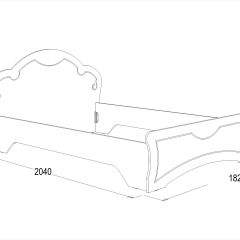 Кровать Ольга-10 МДФ (1600) без основания в Ишиме - ishim.mebel24.online | фото 2